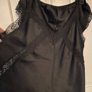 Victoria’s Secret black, satin Cami set. NWOT. Size XL.